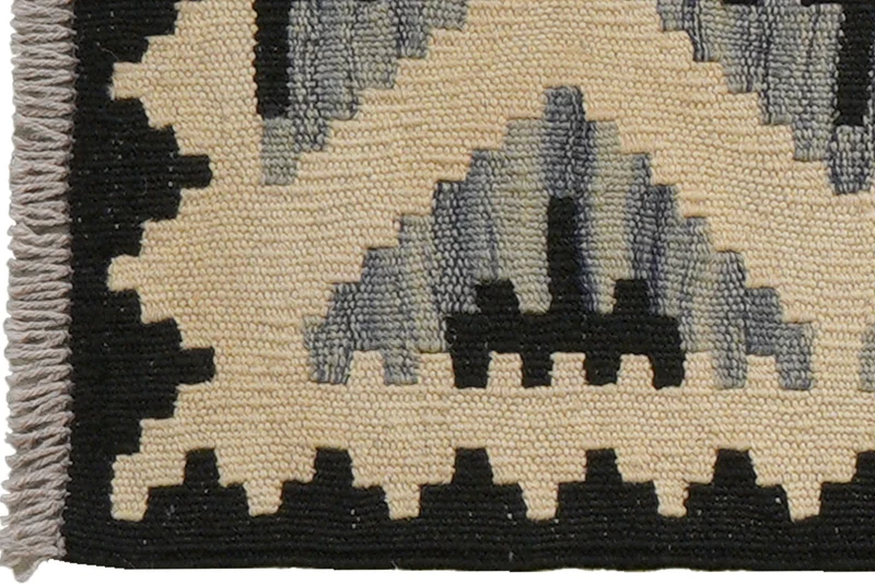 Kelim Gashgai · Handgewebt – Beige, 60x46 cm