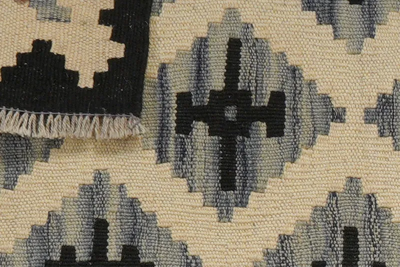 Kelim Gashgai · Handgewebt – Beige, 60x46 cm