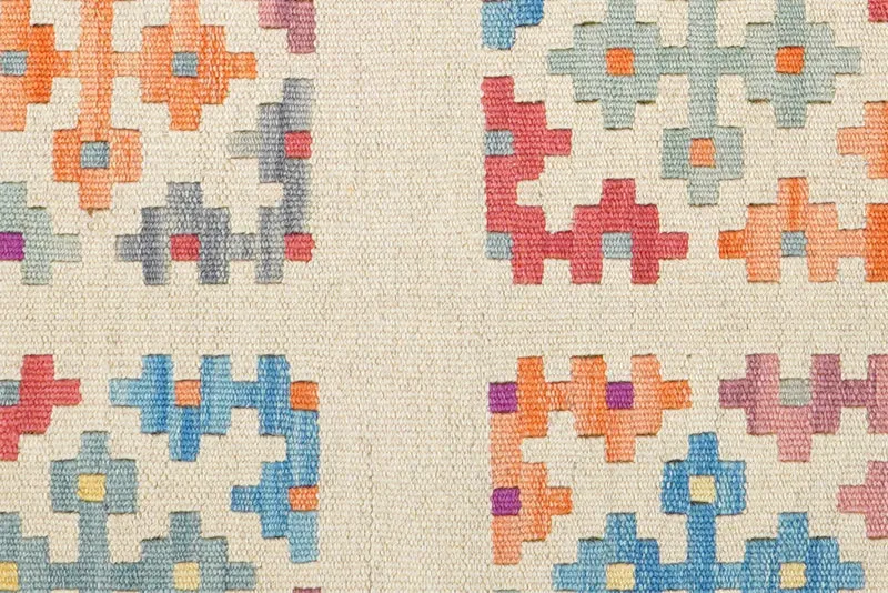 Kelim Gashgai · Handgewebt – Beige, 236x63 cm