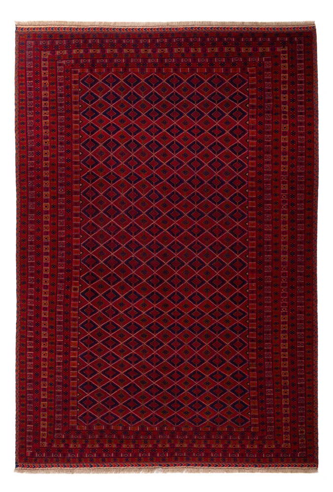 Kelim Afghan Teppich 201x303cm - rot