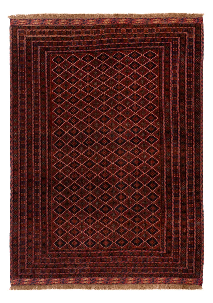 Kelim Afghan Teppich 210x286cm - rot