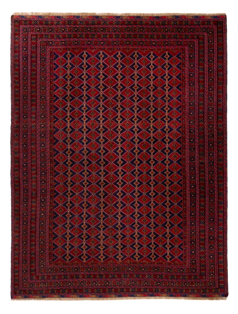 Kelim Afghan Teppich 211x281cm - rot