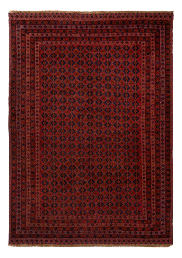 Kelim Afghan Teppich 208x288cm - rot