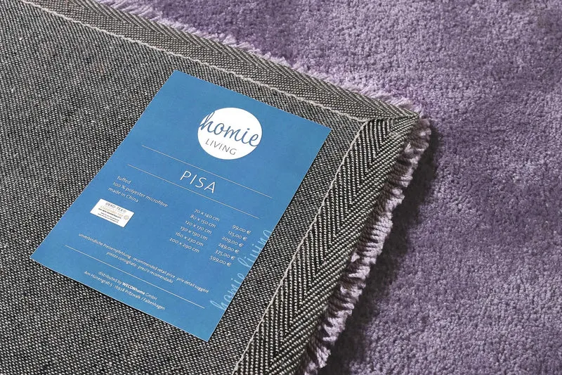 Teppich Lila Hochflor "Pisa" Homie Living