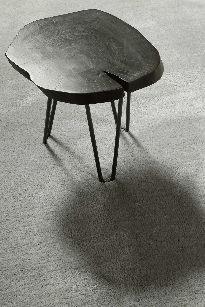 Teppich Hellgrau Hochflor "Pisa" Homie Living