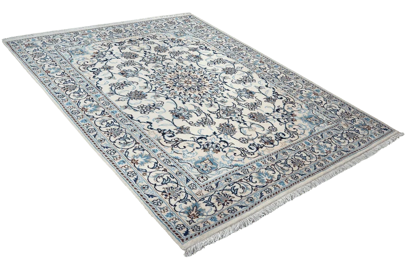 Nain 12La · Handgeknüpft – Beige, 193x143 cm