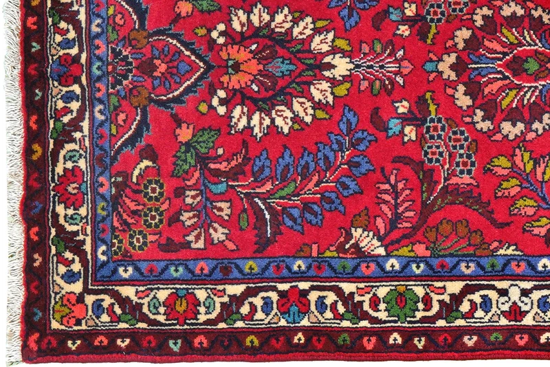 Mehreban · Handgeknüpft – Rot, 295x77 cm