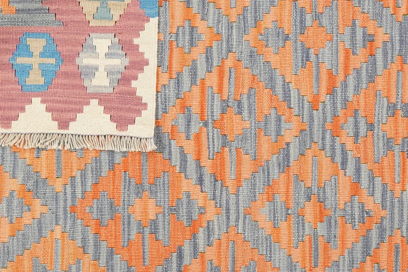 Kelim Gashgai · Handgewebt – Blau, 188x119 cm