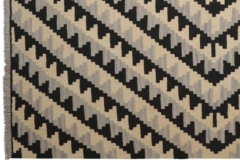 Kelim Gashgai · Handgewebt – Beige, 194x154 cm