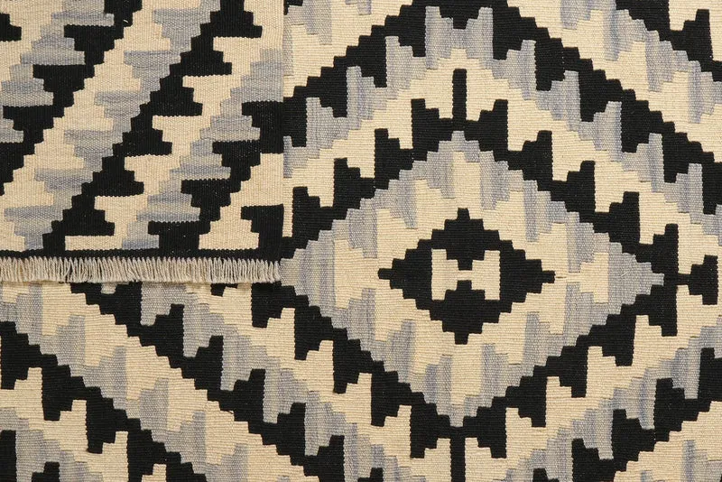 Kelim Gashgai · Handgewebt – Beige, 194x154 cm