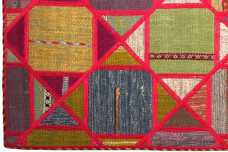 Kelim Tekkeh · Handgewebt – Bunt, 200x150 cm