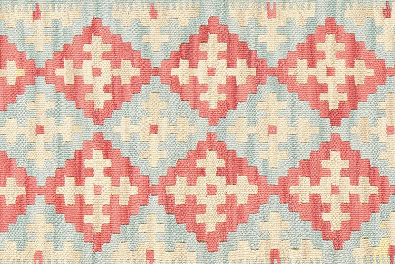 Kelim Gashgai · Handgewebt – Grün, 184x121 cm