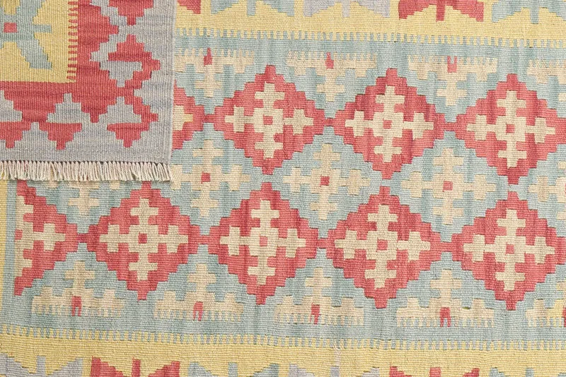 Kelim Gashgai · Handgewebt – Grün, 184x121 cm