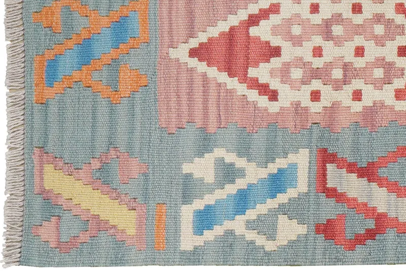 Kelim Gashgai · Handgewebt – Bunt, 196x62 cm