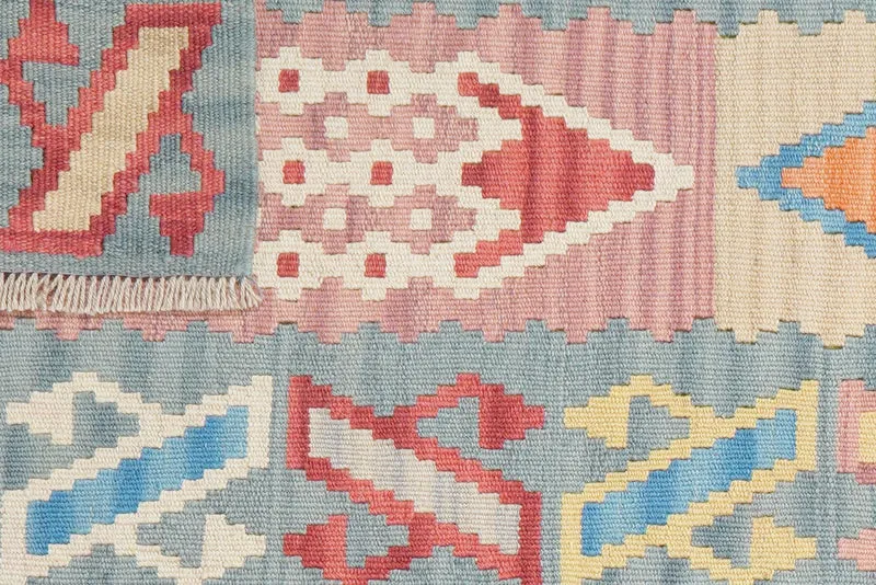 Kelim Gashgai · Handgewebt – Bunt, 196x62 cm