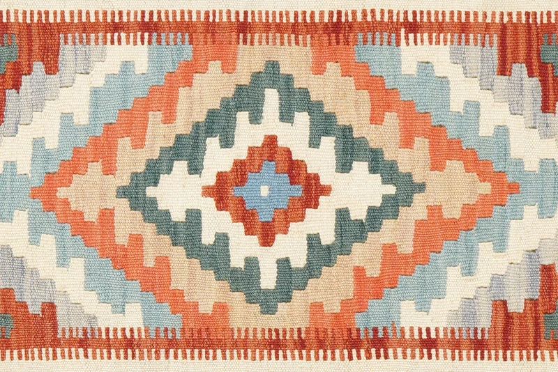 Kelim Gashgai · Handgewebt – Bunt, 130x85 cm