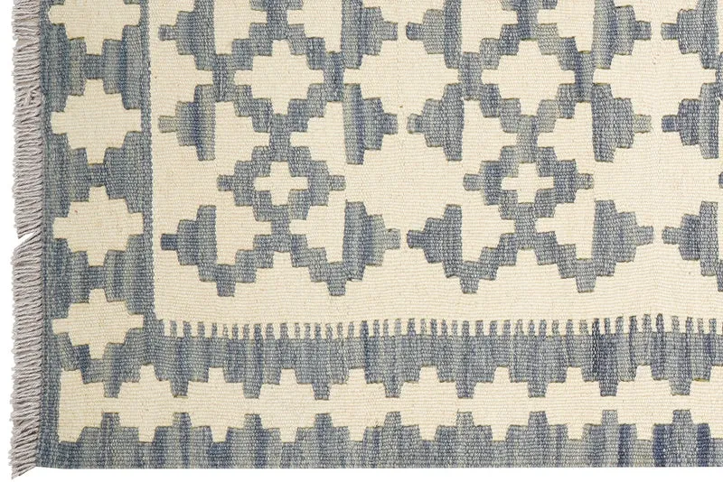 Kelim Gashgai · Handgewebt – Beige, 256x85 cm