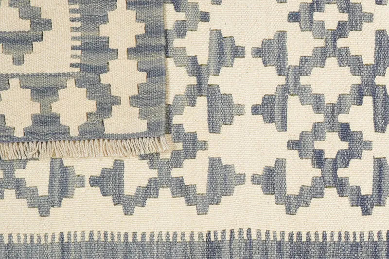 Kelim Gashgai · Handgewebt – Beige, 256x85 cm