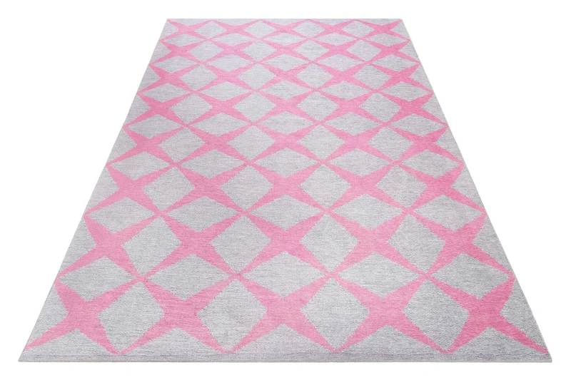 Esprit Teppich Grau Rosa "Caledon"