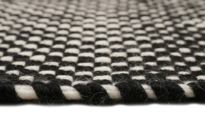 Esprit Handwebteppich Schwarz aus Wolle "Casa"