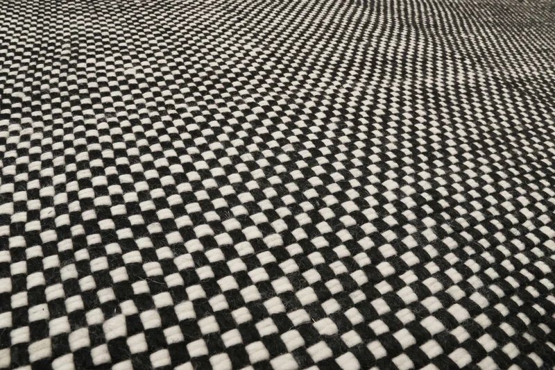 Esprit Handwebteppich Schwarz aus Wolle "Casa"