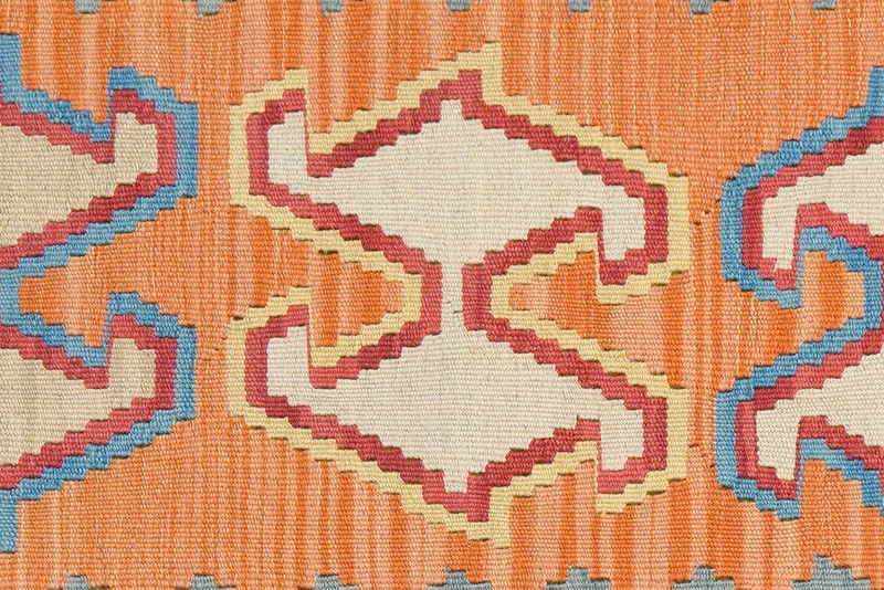 Kelim Gashgai · Handgewebt – Orange, 121x80 cm