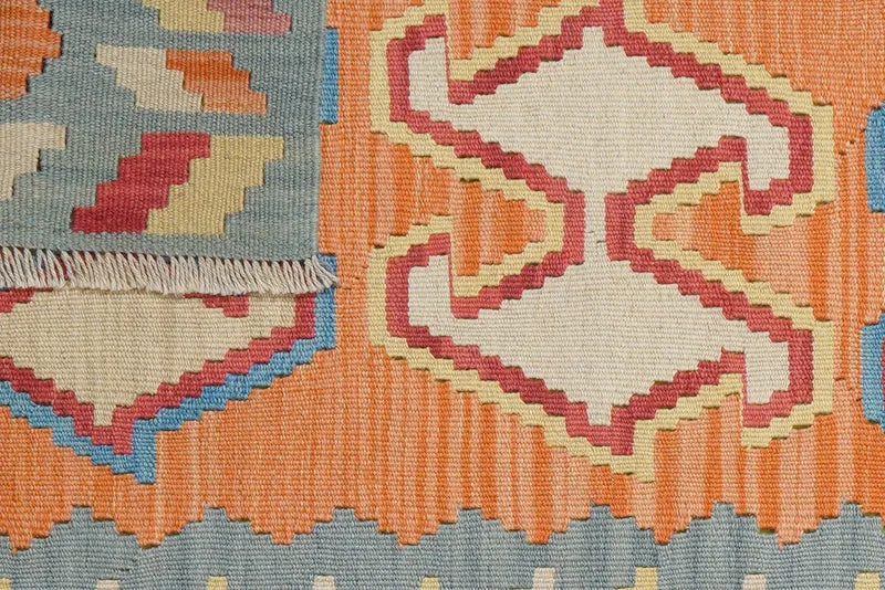 Kelim Gashgai · Handgewebt – Orange, 121x80 cm