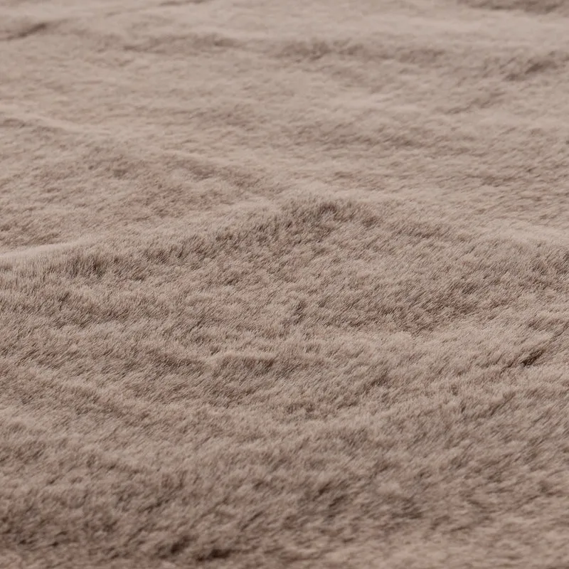 Hochflor Teppich Oval - Comfy Supreme Taupe