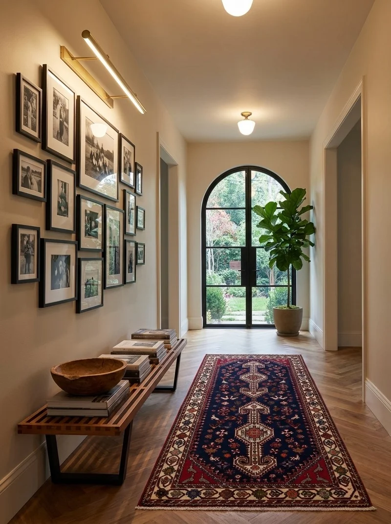 Nasrabad · Handgeknüpft – Blau, 200x81 cm