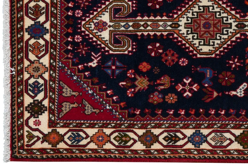 Nasrabad · Handgeknüpft – Blau, 200x81 cm