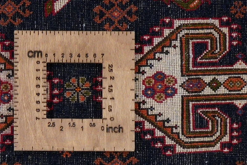 Nasrabad · Handgeknüpft – Blau, 200x81 cm