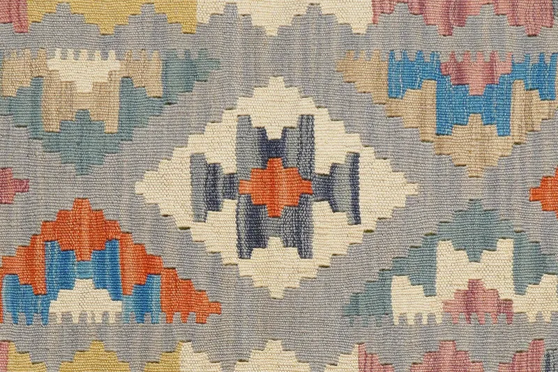 Kelim Gashgai · Handgewebt – Grau, 154x104 cm