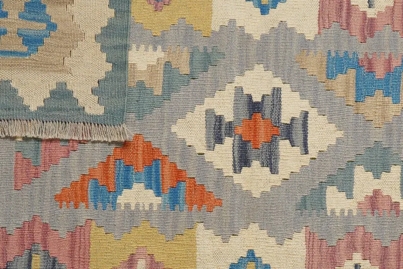 Kelim Gashgai · Handgewebt – Grau, 154x104 cm
