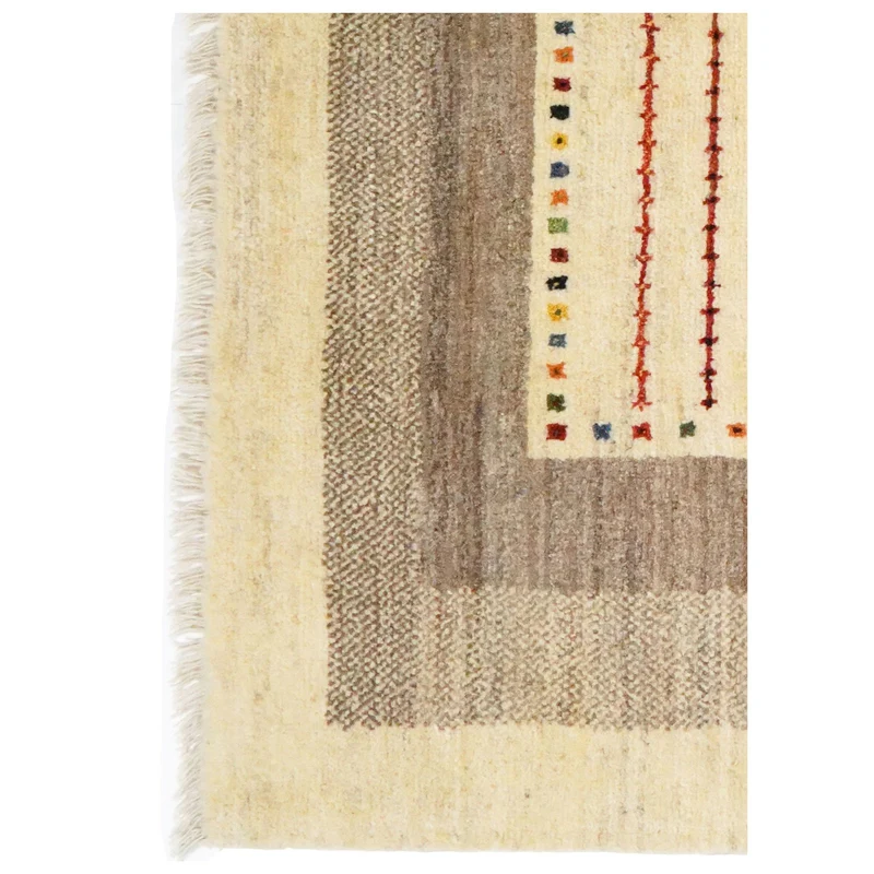 Gabbeh Sonnat · Handgeknüpft – Beige, 198x147 cm