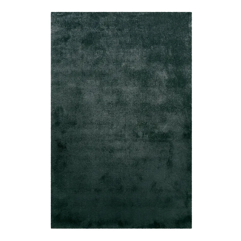 Teppich Anthrazit Grün Hochflor "Pisa " Homie Living