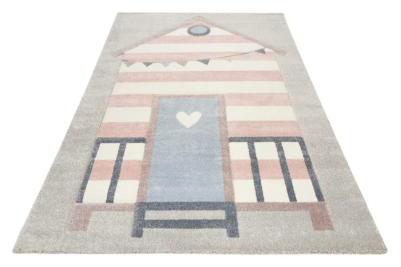 Esprit Kinderteppich Grau Rosa "Sea Castle"