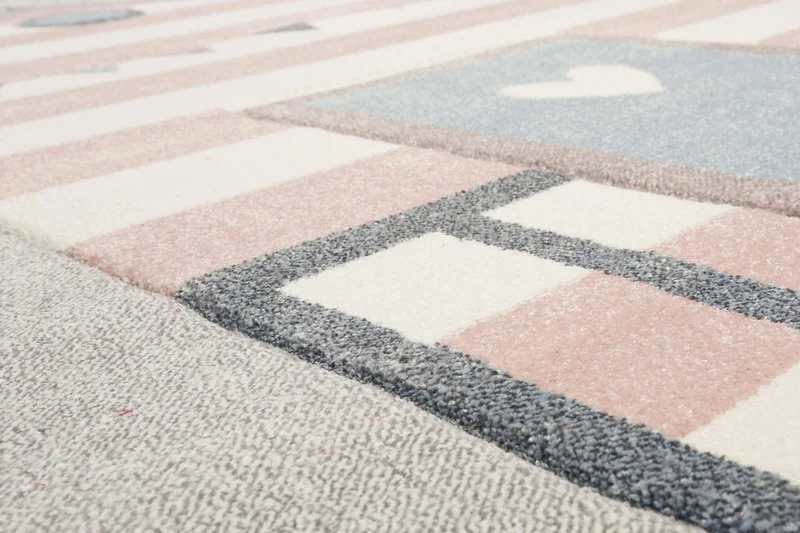Esprit Kinderteppich Grau Rosa "Sea Castle"