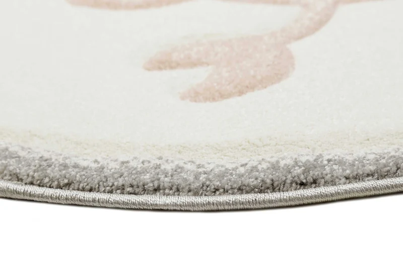 Esprit Kinderteppich Creme Weiß Rosa "CRAB"