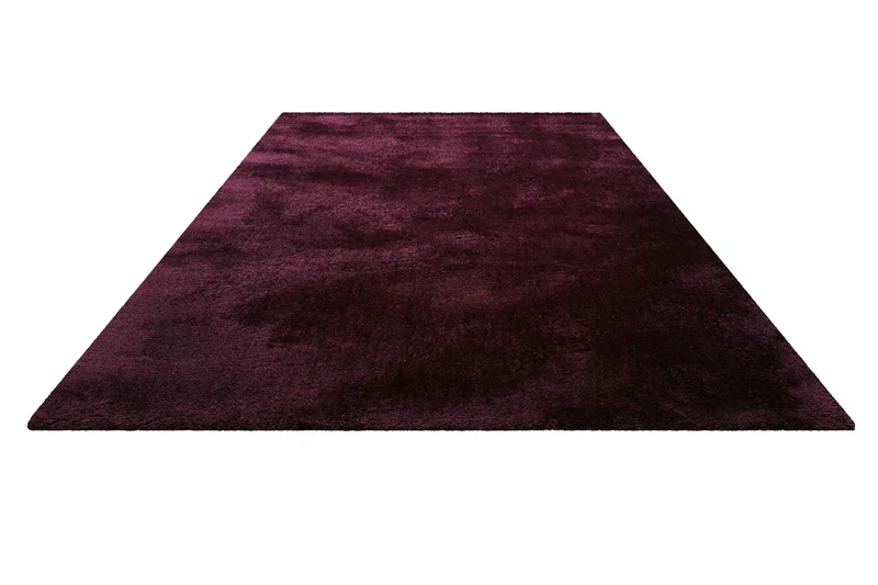 Teppich Bordeaux Rot Hochflor "Pisa" Homie Living