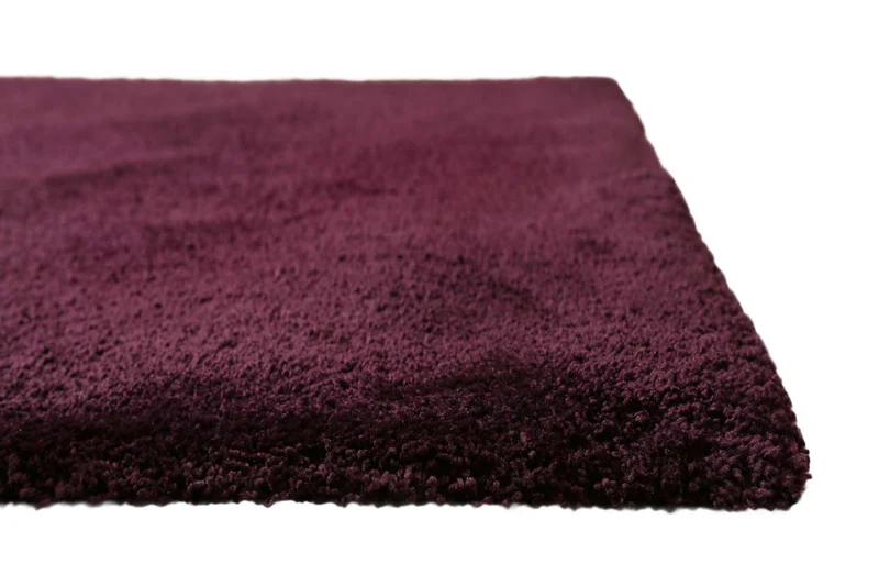 Teppich Bordeaux Rot Hochflor "Pisa" Homie Living