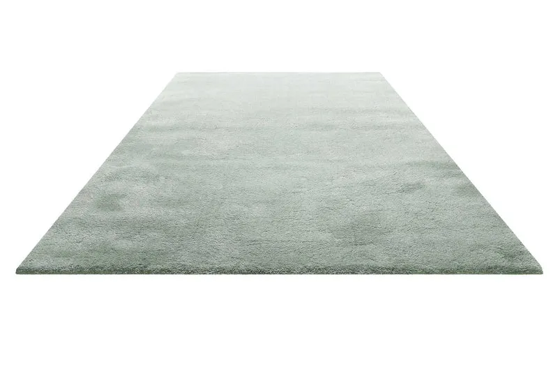 Teppich Hellgrau Grün Hochflor "Pisa" Homie Living