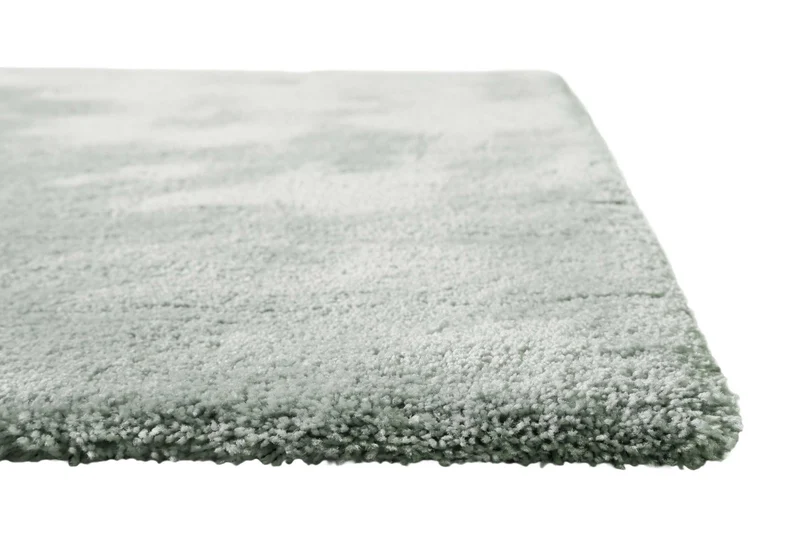 Teppich Hellgrau Grün Hochflor "Pisa" Homie Living