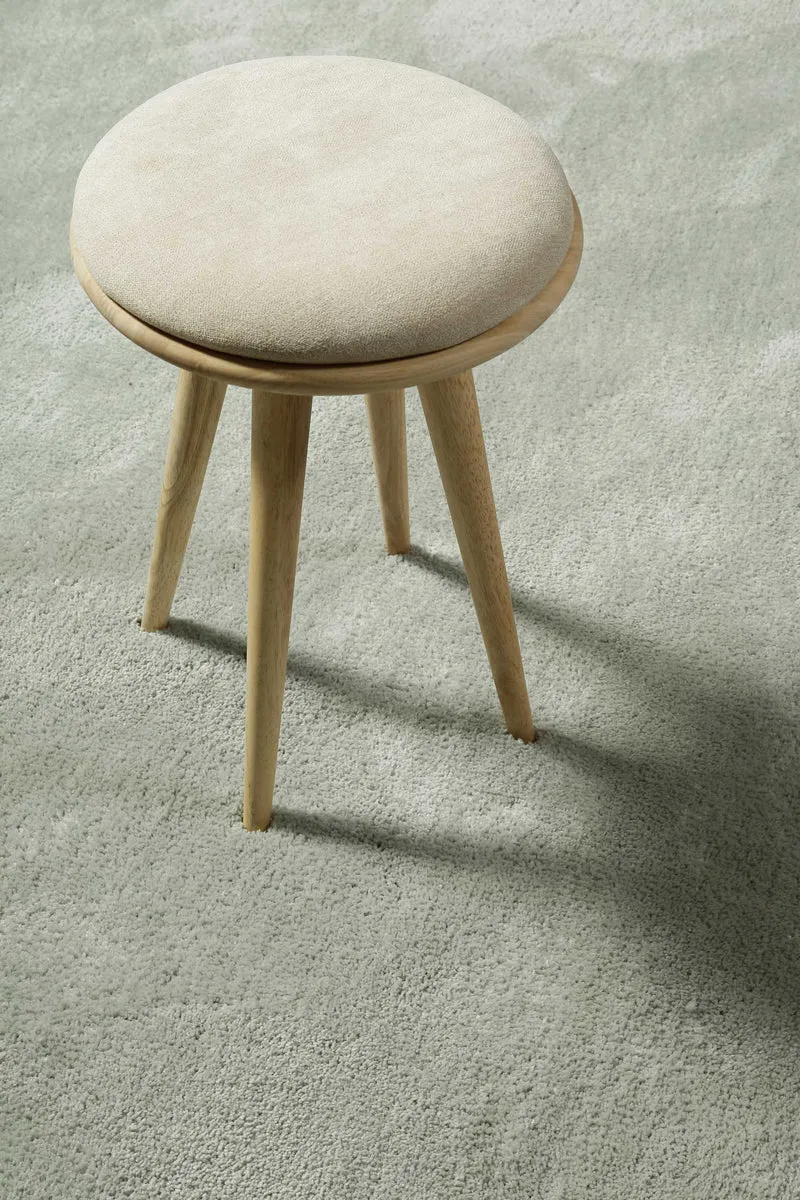 Teppich Hellgrau Grün Hochflor "Pisa" Homie Living