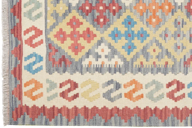 Kelim Gashgai · Handgewebt – Blau, 171x126 cm