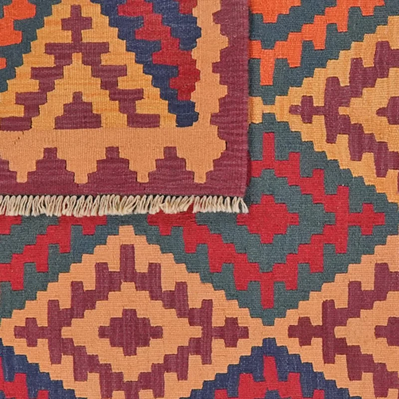 Kelim Gashgai · Handgewebt – Bunt, 177x130 cm