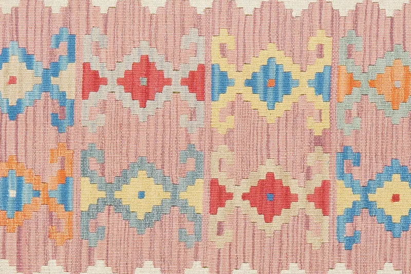 Kelim Gashgai · Handgewebt – Rosa, 146x101 cm
