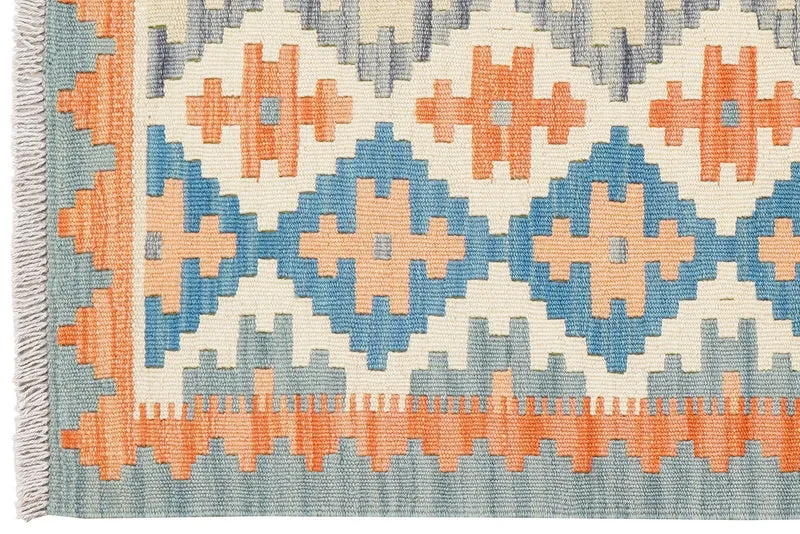 Kelim Gashgai · Handgewebt – Beige, 127x85 cm