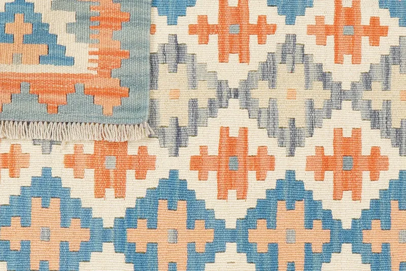 Kelim Gashgai · Handgewebt – Beige, 127x85 cm
