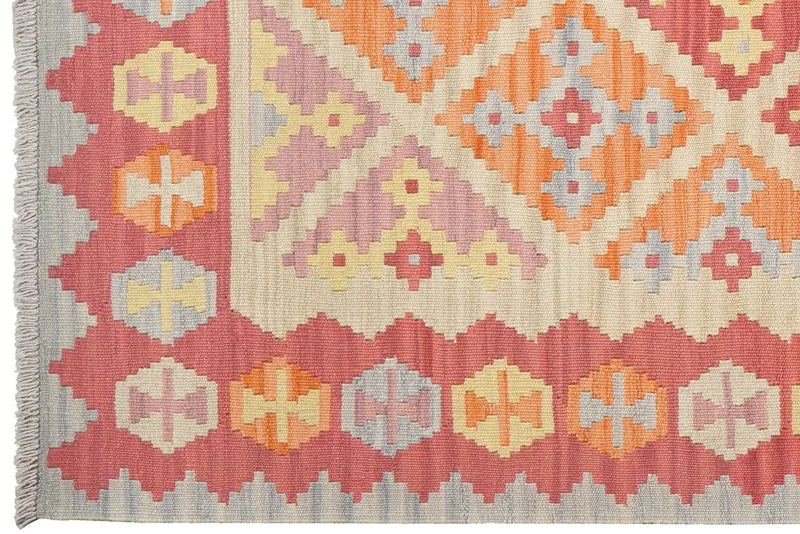 Kelim Gashgai · Handgewebt – Beige, 170x132 cm