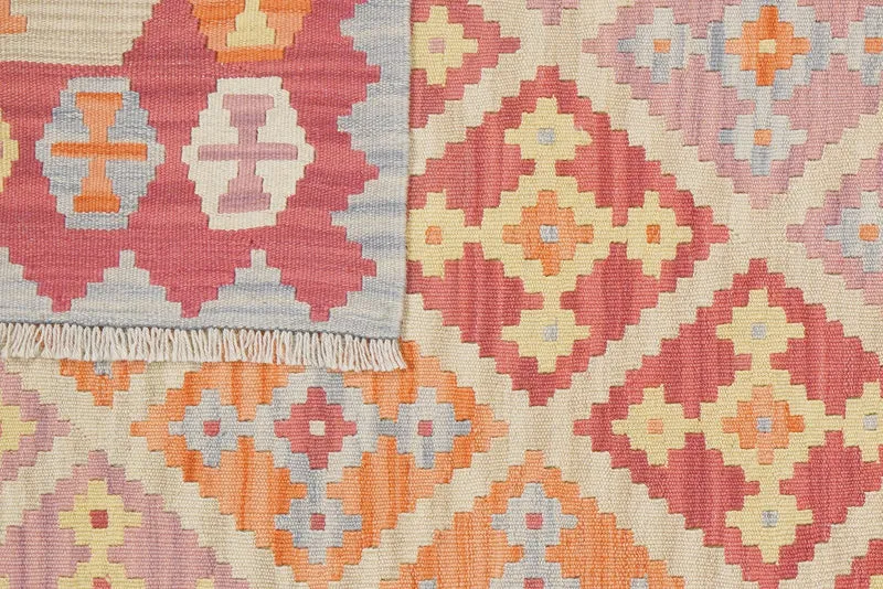 Kelim Gashgai · Handgewebt – Beige, 170x132 cm
